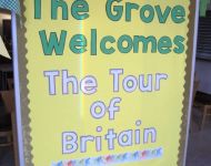 Tour of Britain Bike Race Display 1st September 2017