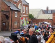 Round Britain Cycle Race outside Grove Street 8th September 2018